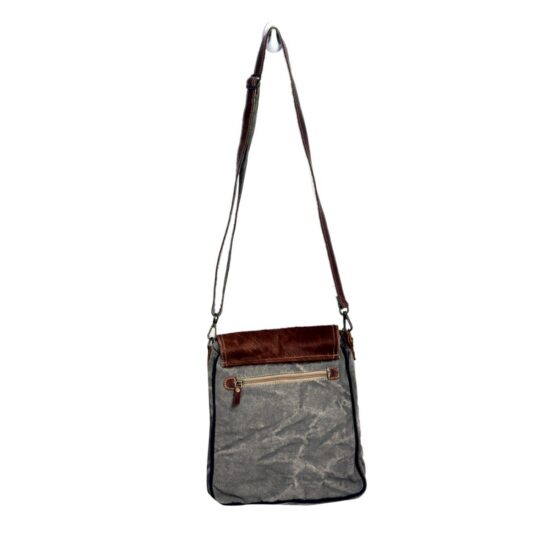 Pistol Print With Hairon Flap Shoulder Bag - Image 2