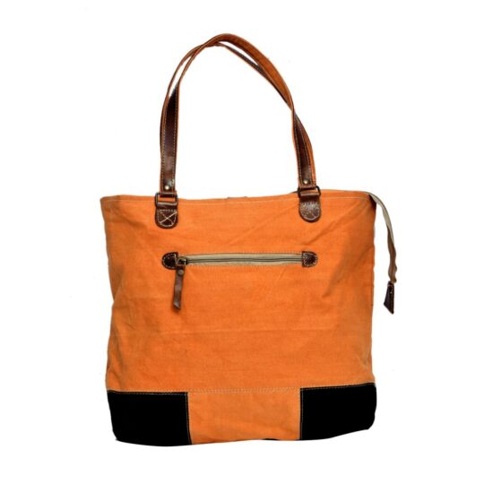 Tour US 99 & 019 19 Print Orange Tote Bag - Image 2