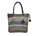 Cycle Print With Star Key Rough Strips Weekender Bag