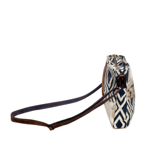 6 Block Rug & Hairon Shoulder Bag - Image 3