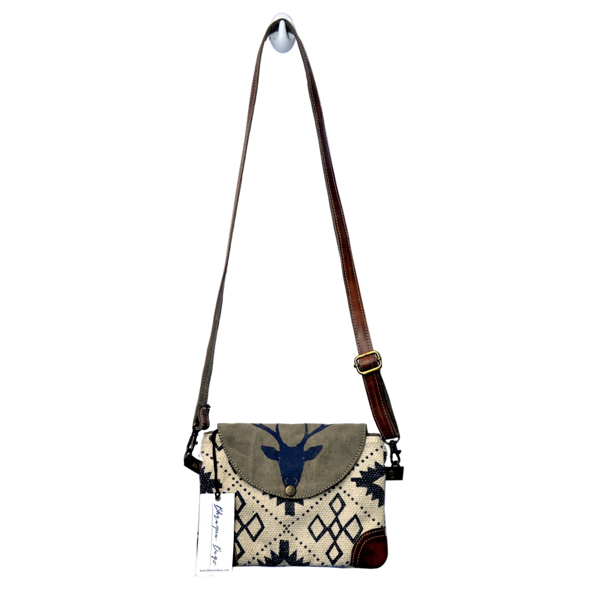 BBW-093-1.jpg Deer Print Rug Crossbody - Image 1