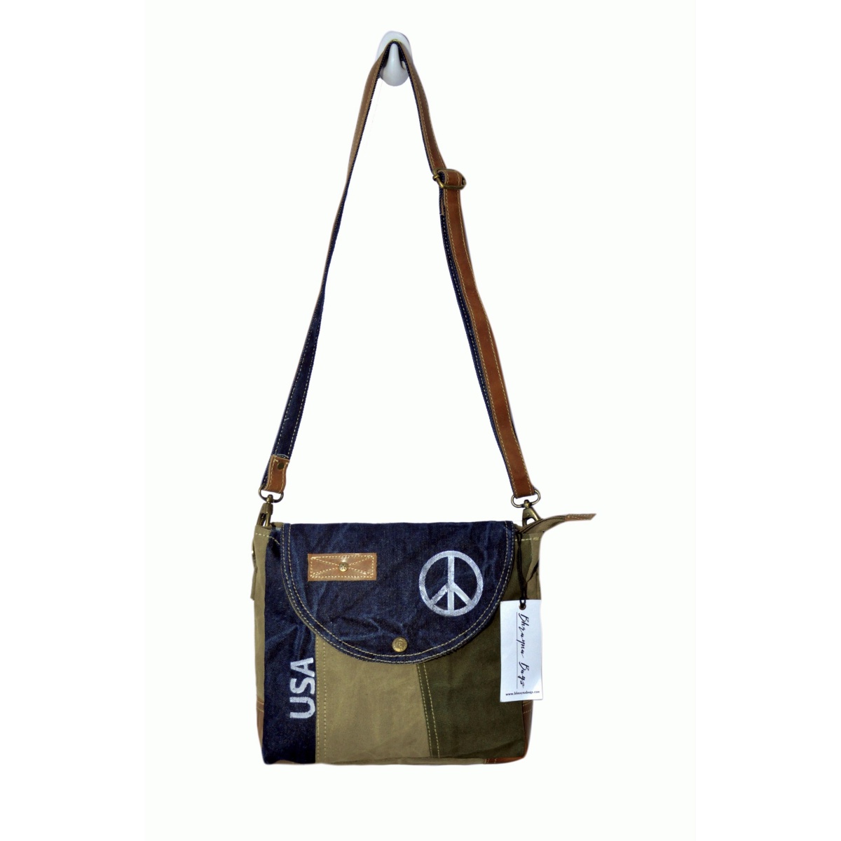 3 Layer USA Print Shoulder Bag