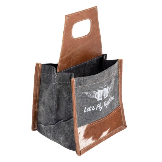 Solid Brown Beer Caddy - Image 2