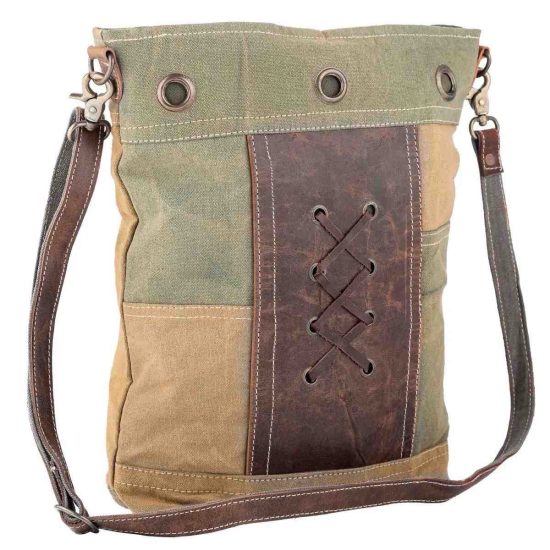 Toned Leaves Shoulder Bag - Image 2