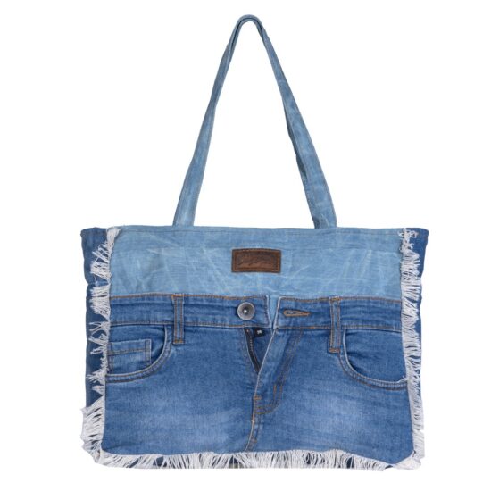 Beckett Denim Small Hand Bag
