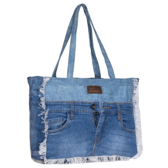 Beckett Denim Small Hand Bag - Image 2