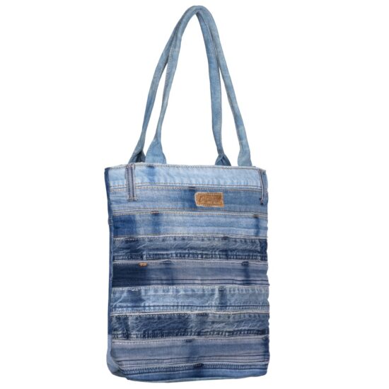 Magnolia Denim Tote Bag - Image 2