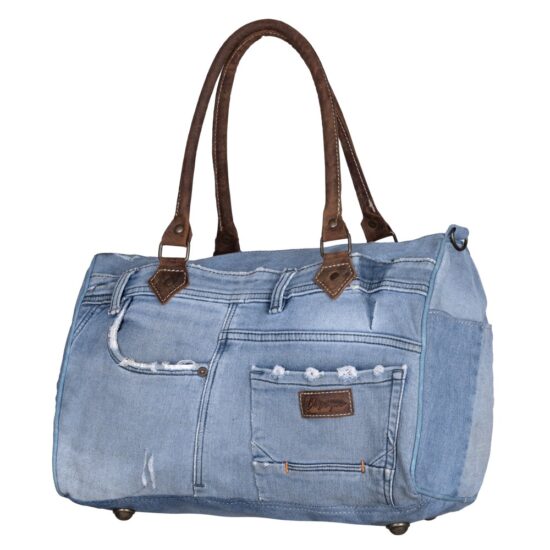Caspian Denim Duffle Bag - Image 2