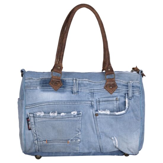 Caspian Denim Duffle Bag - Image 3