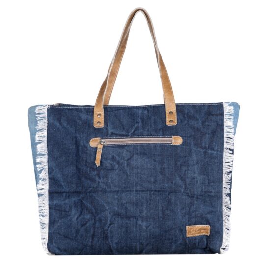 Atticus Denim Weekender Bag - Image 3
